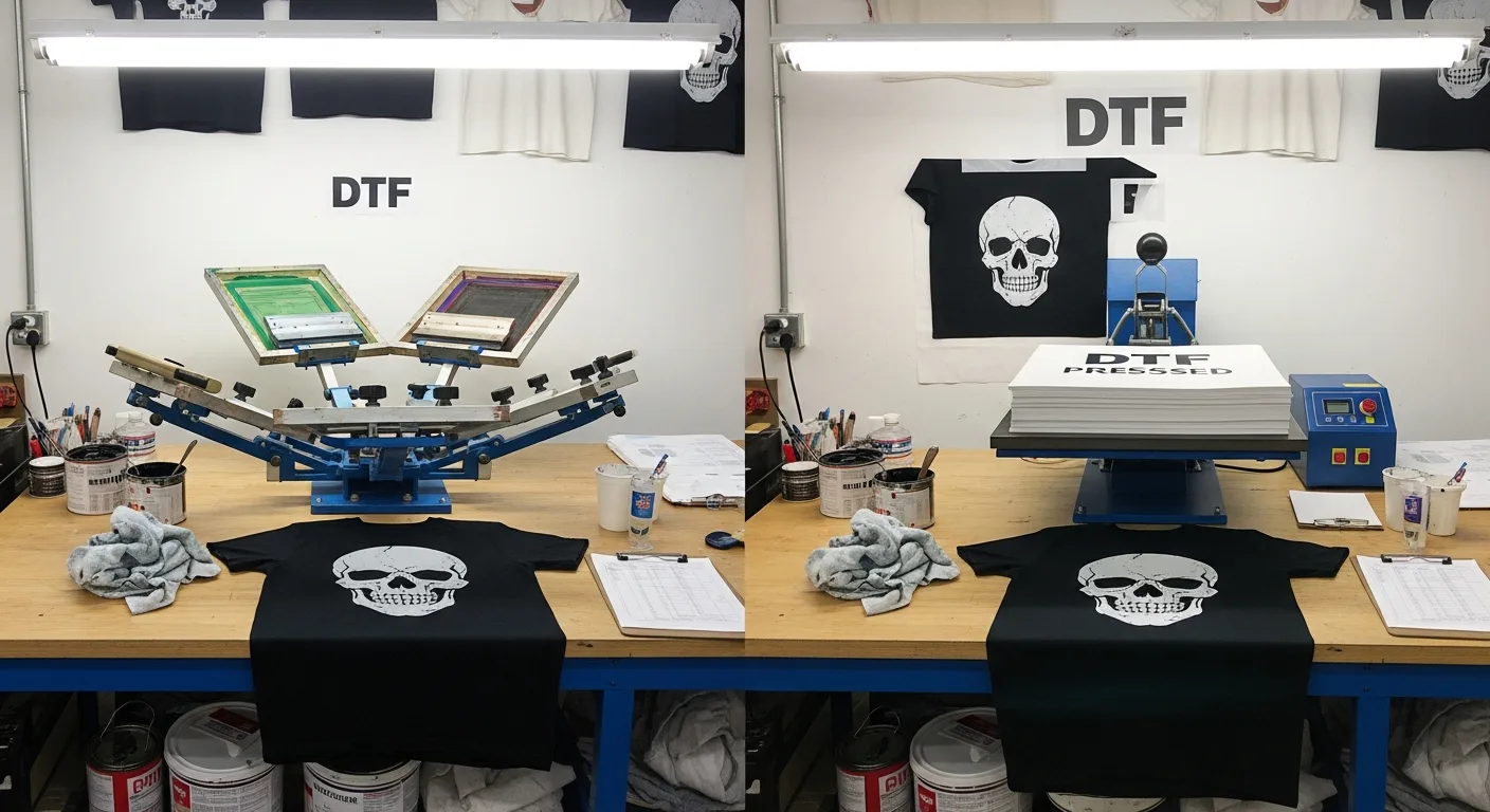 DTF vs screen printing